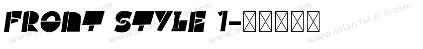Front style 1字体转换